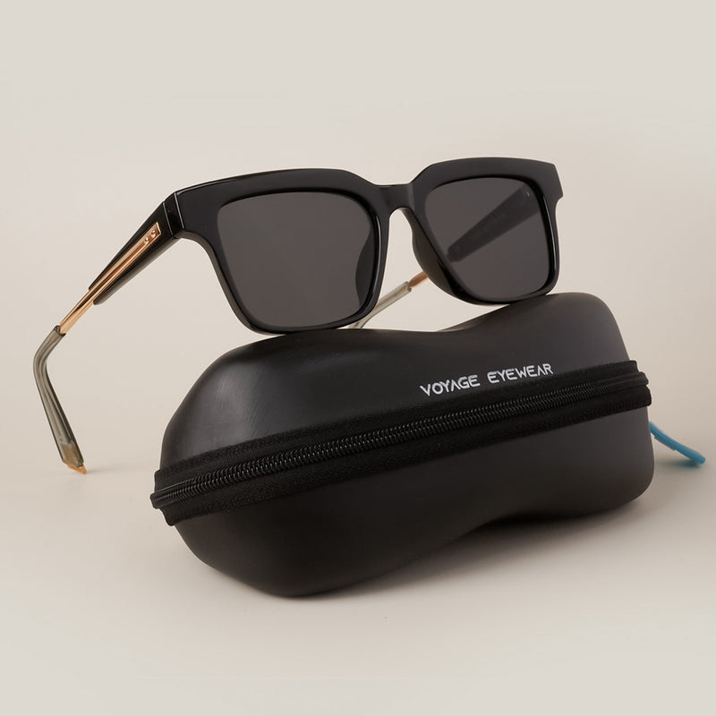 Buy Voyage Black Wayfarer Sunglasses for Men & Women (LH060MG3924) at  Amazon.in